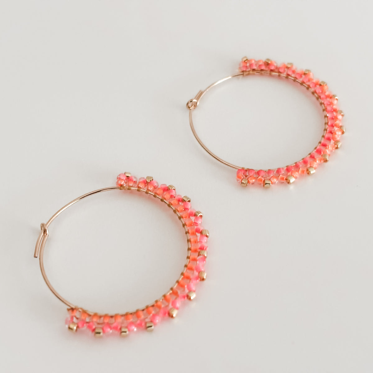 Beaded Midi Hoops