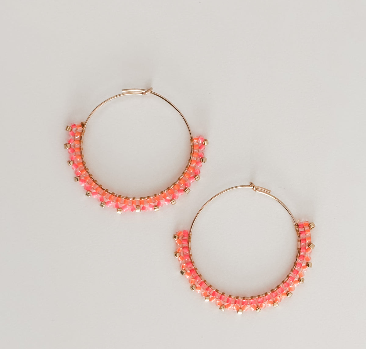Beaded Midi Hoops